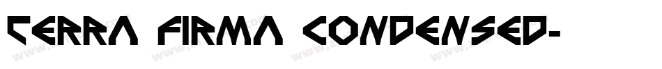 Terra Firma Condensed字体转换